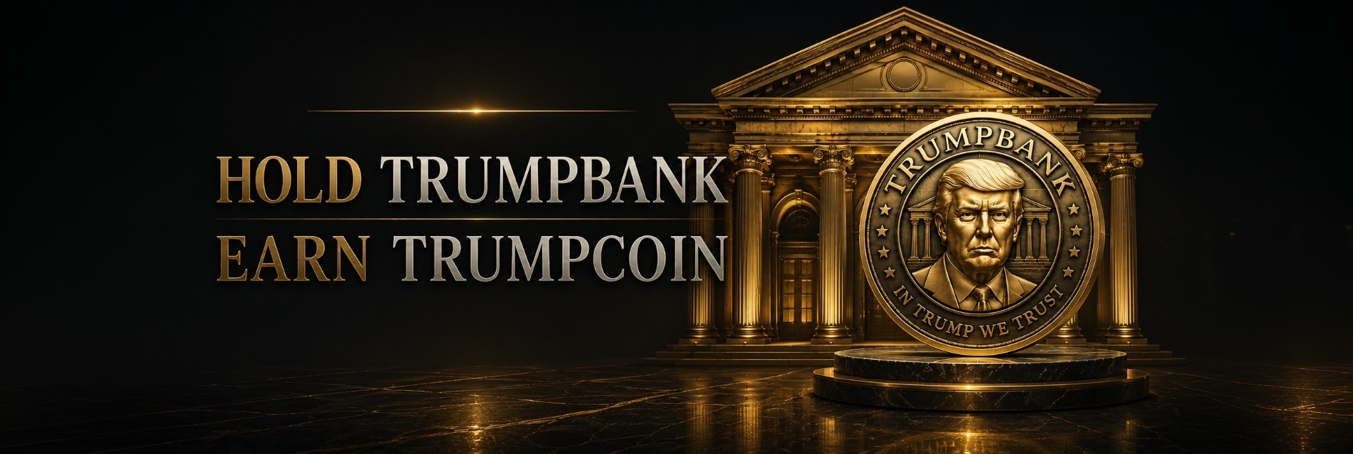 $TRUMPBANK β the wooden bank at night
